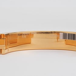 Hermes Enamel Bracelet Click H PM Bangle White Yellow Gold H700001F 31PM Women's HERMES