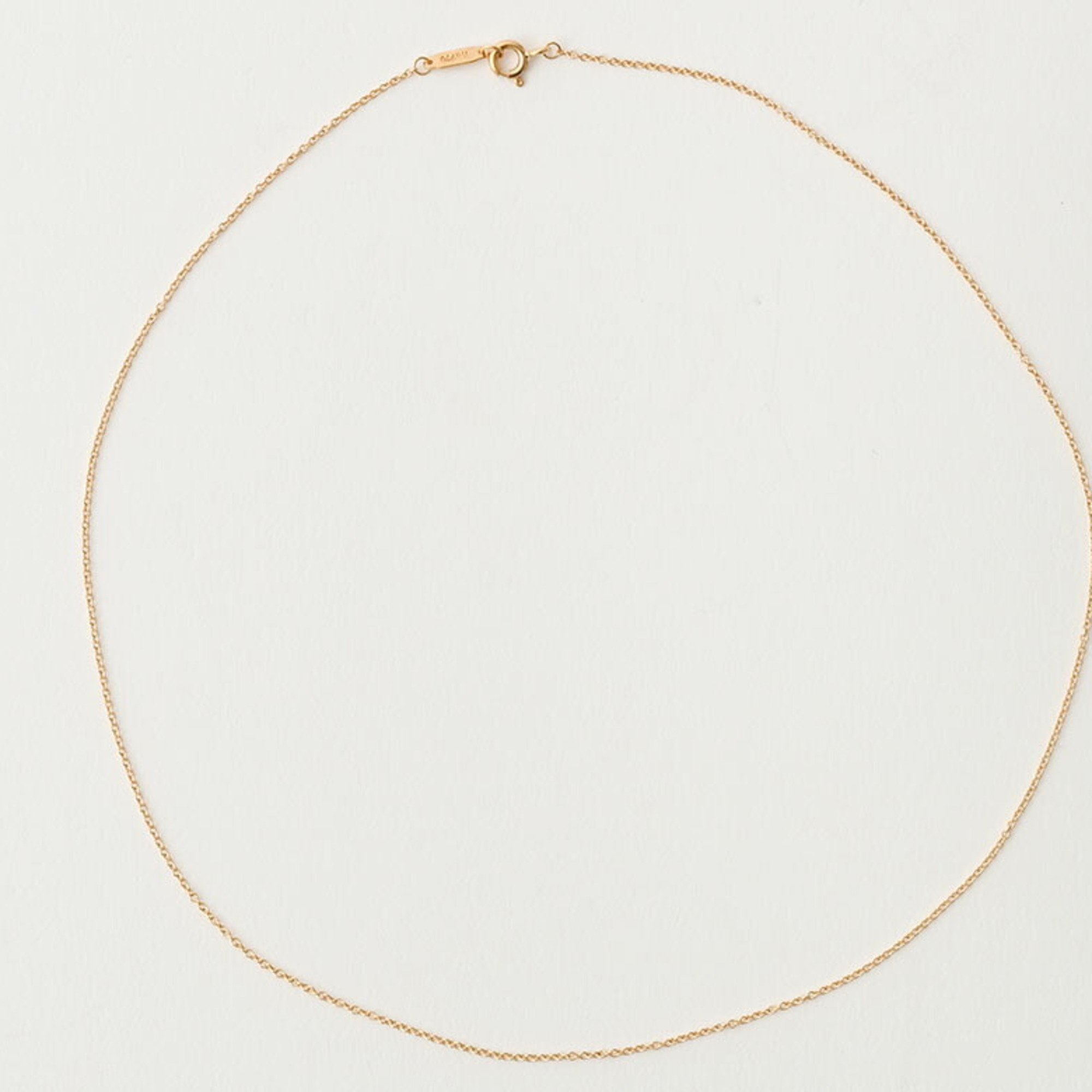 Tiffany Chain Necklace Yellow Gold 60011300 Women's K18YG 41cm TIFFANY&Co.