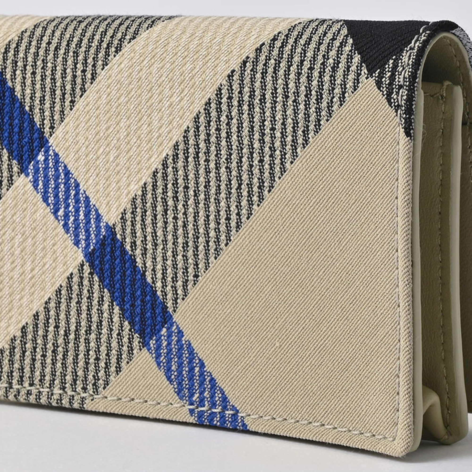 Burberry Check Card Case Business Holder Liken 8086009 1 Women's Canvas Leather BURBERRY