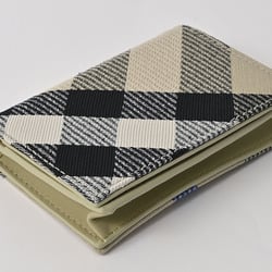 Burberry Check Card Case Business Holder Liken 8086009 1 Women's Canvas Leather BURBERRY