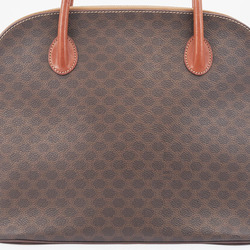 Celine Old Macadam Hand Bag Brown Women's PVC Leather CELINE