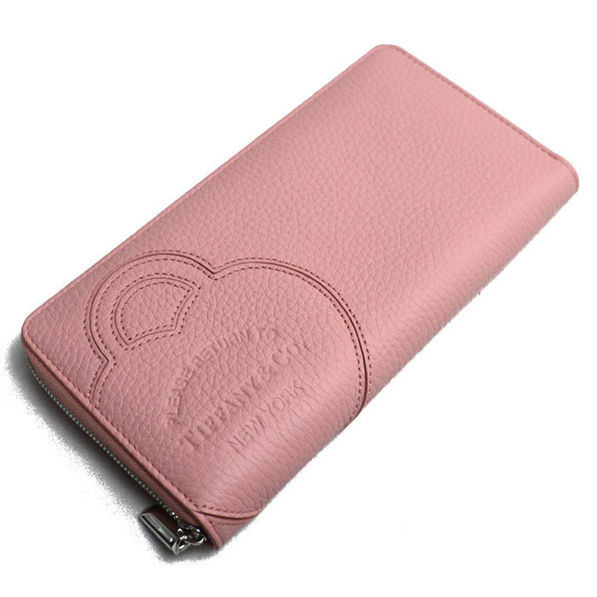 TIFFANY&Co. Tiffany Return to Large Zip Long Wallet Round Blush Pink 72458575 Limited Edition for Women