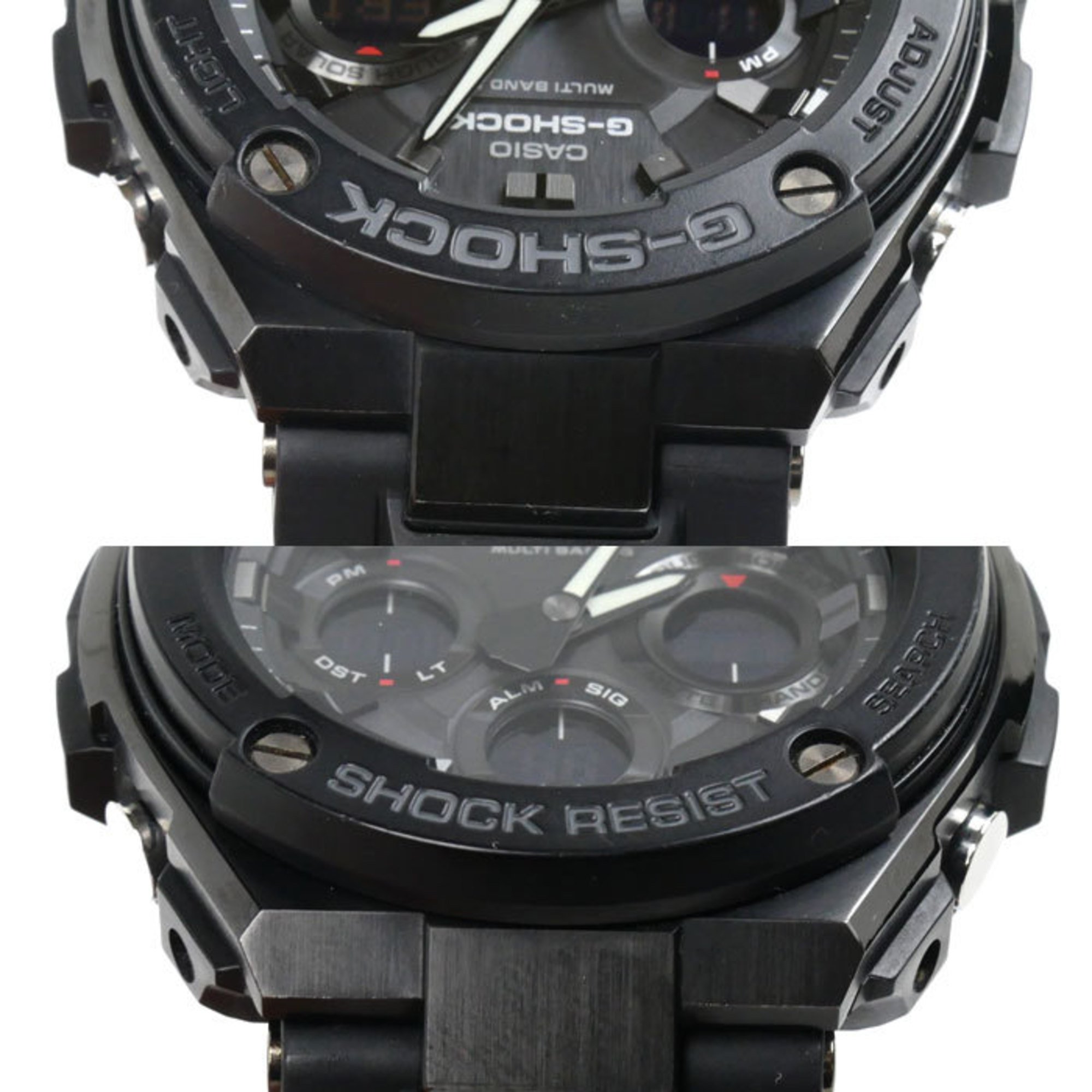 CASIO G-SHOCK G-STEEL Radio-controlled watch, solar, black, GST-W100G-1BJF, men's