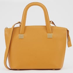 Celine handbag shoulder bag yellow women's leather CELINE