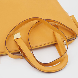 Celine handbag shoulder bag yellow women's leather CELINE