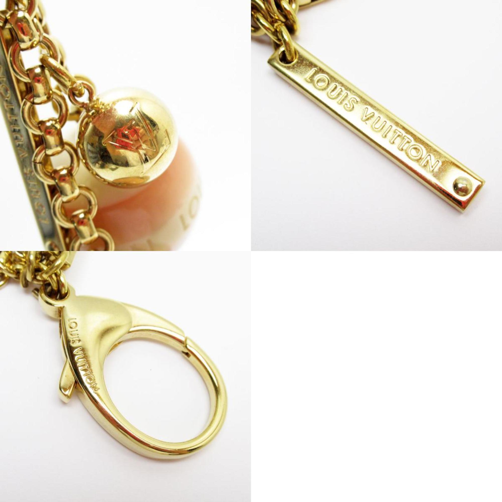 LOUIS VUITTON Charm Bijoux Sac Lan Croisette Metal Resin Gold Pink Beige Women's M65699 w0839g