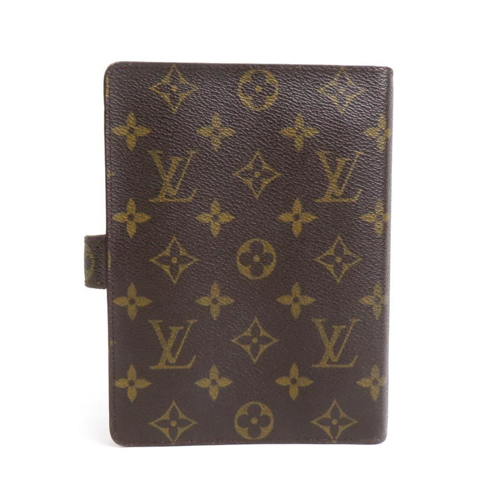 Louis Vuitton LOUIS VUITTON Notebook Cover Monogram Agenda MM Canvas Brown Gold Men's Women's e59540f