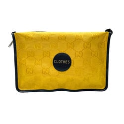 GUCCI Travel Pouch OFF THE GRID Nylon Leather Yellow Black Men Women 674797 n0738