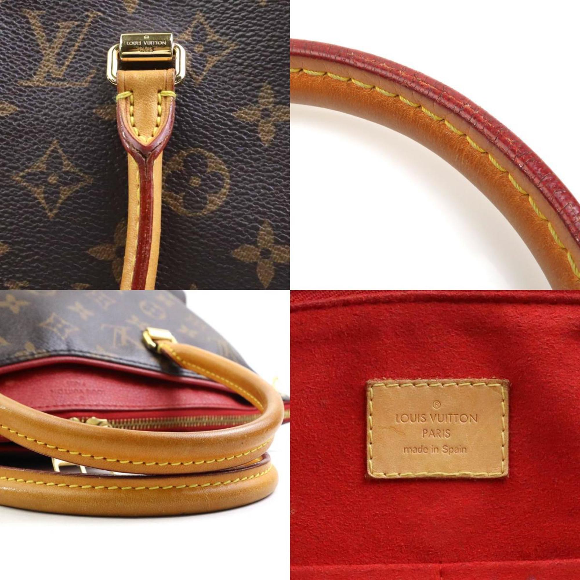 Louis Vuitton LOUIS VUITTON Handbag Shoulder Bag Monogram Pallas Canvas Brown Red Gold Women's M41175 e59571a