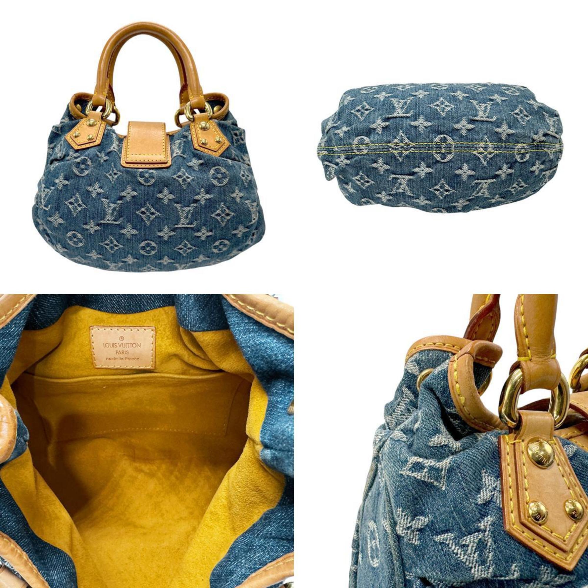 Louis Vuitton LOUIS VUITTON Handbag Monogram Denim Pretty Blue Women's M95020 z2834