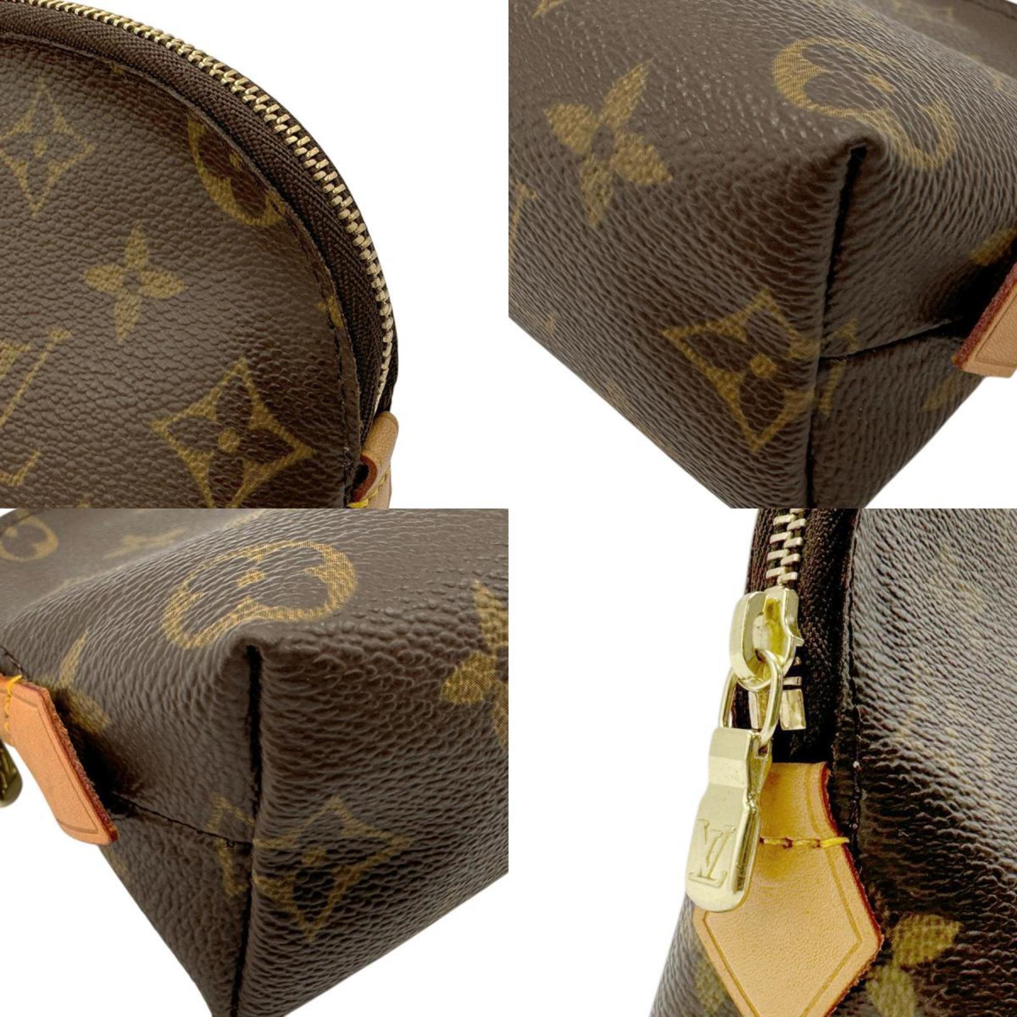 Louis Vuitton LOUIS VUITTON Pouch Monogram Pochette Tick PM Canvas Brown Men's Women's M47515 n0733