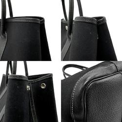 Hermes HERMES Handbag Tote Bag Garden PM 36 Toile Officier Negonda Black Men's Women's z2818