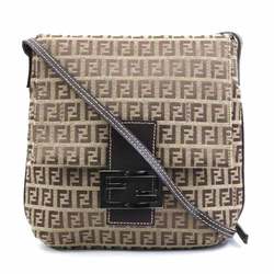 FENDI Shoulder Bag Zucchino Canvas Brown Women's 2362-8BT075 e59573j