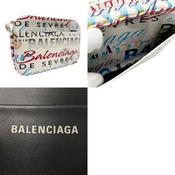 BALENCIAGA Shoulder Bag Leather White x Multicolor Women's 552370 z2813