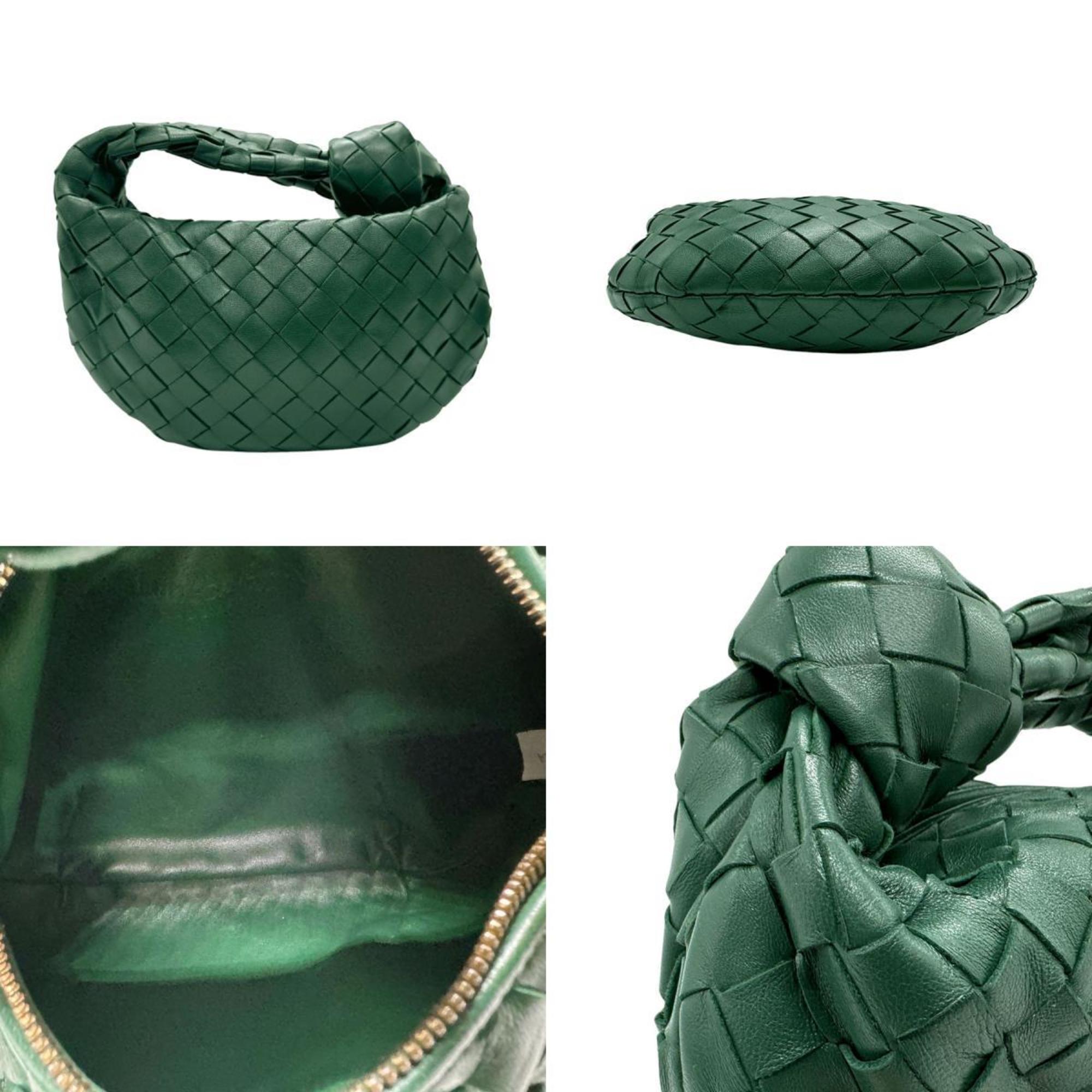 Bottega Veneta Handbag Intrecciato Leather Green Women's z2842