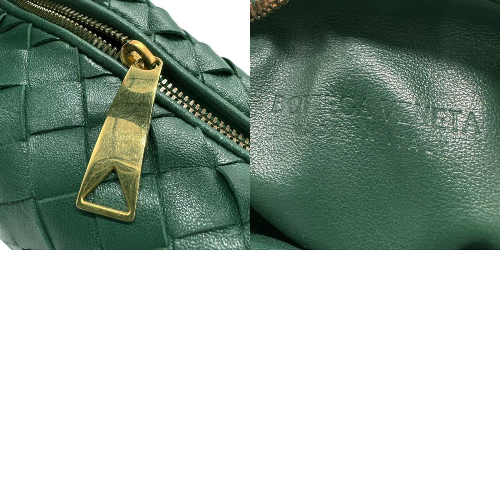 Bottega Veneta Handbag Intrecciato Leather Green Women's z2842