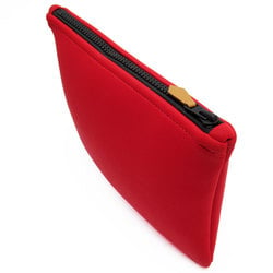 Hermes HERMES Pouch BAIN Nylon Red Men's Women's w0830a