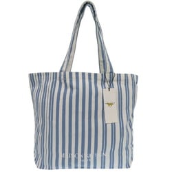 Maison Kitsune Tote Bag IU05167WW2002 S422 Blue Stripe Cotton White 1457MAISON KITSUNE