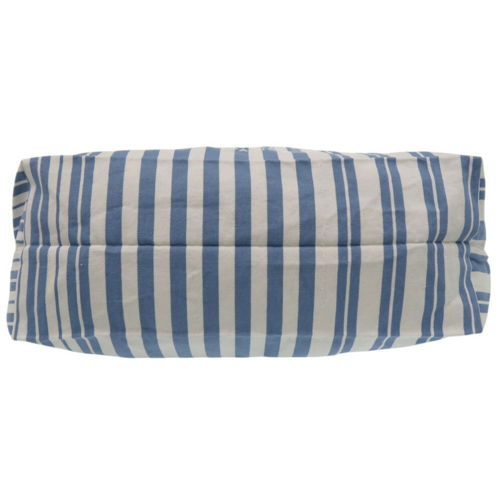 Maison Kitsune Tote Bag IU05167WW2002 S422 Blue Stripe Cotton White 1457MAISON KITSUNE