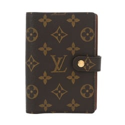 LOUIS VUITTON Louis Vuitton Monogram Agenda PM Brown R20005 Unisex Canvas Planner Cover