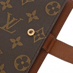 LOUIS VUITTON Louis Vuitton Monogram Agenda PM Brown R20005 Unisex Canvas Planner Cover