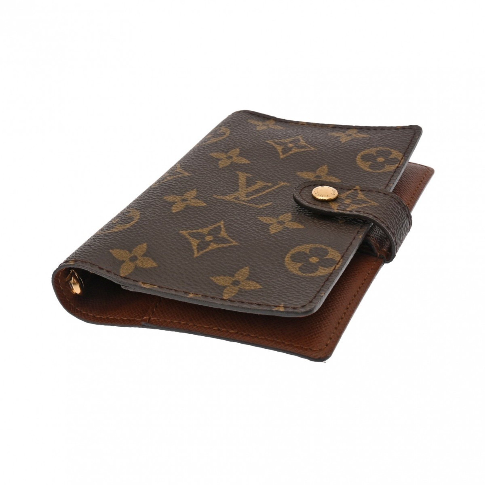 LOUIS VUITTON Louis Vuitton Monogram Agenda PM Brown R20005 Unisex Canvas Planner Cover