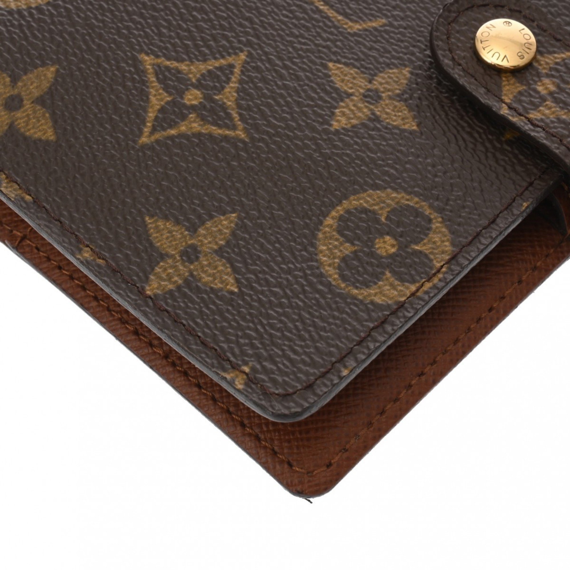 LOUIS VUITTON Louis Vuitton Monogram Agenda PM Brown R20005 Unisex Canvas Planner Cover