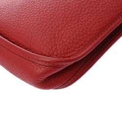 HERMES Evelyn TPM Rouge vif G stamp (around 2003) Women's Taurillon Clemence shoulder bag