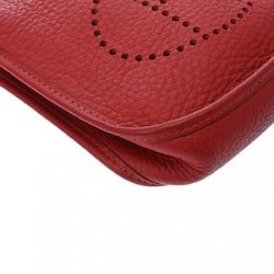 HERMES Evelyn TPM Rouge vif G stamp (around 2003) Women's Taurillon Clemence shoulder bag