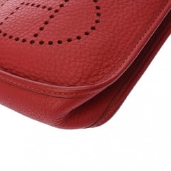 HERMES Evelyn TPM Rouge vif G stamp (around 2003) Women's Taurillon Clemence shoulder bag