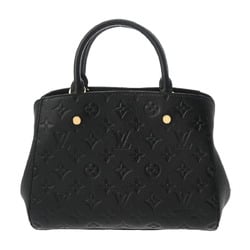 LOUIS VUITTON Louis Vuitton Monogram Empreinte Montaigne BB Noir M41053 Women's Leather Handbag