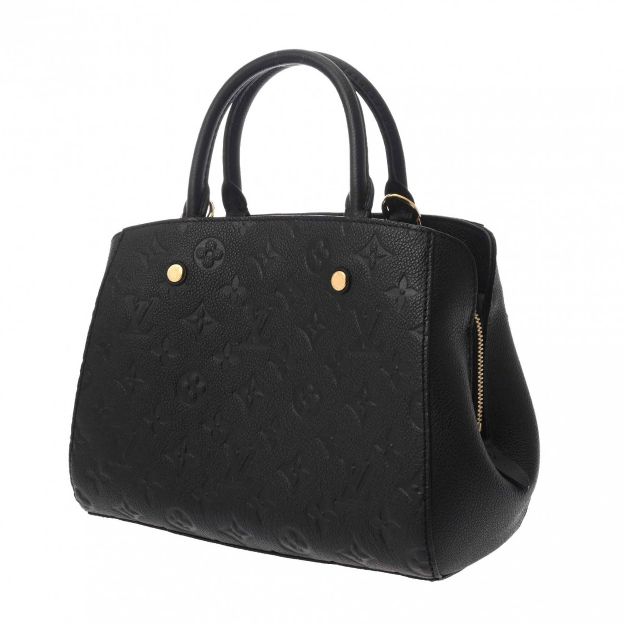 LOUIS VUITTON Louis Vuitton Monogram Empreinte Montaigne BB Noir M41053 Women's Leather Handbag