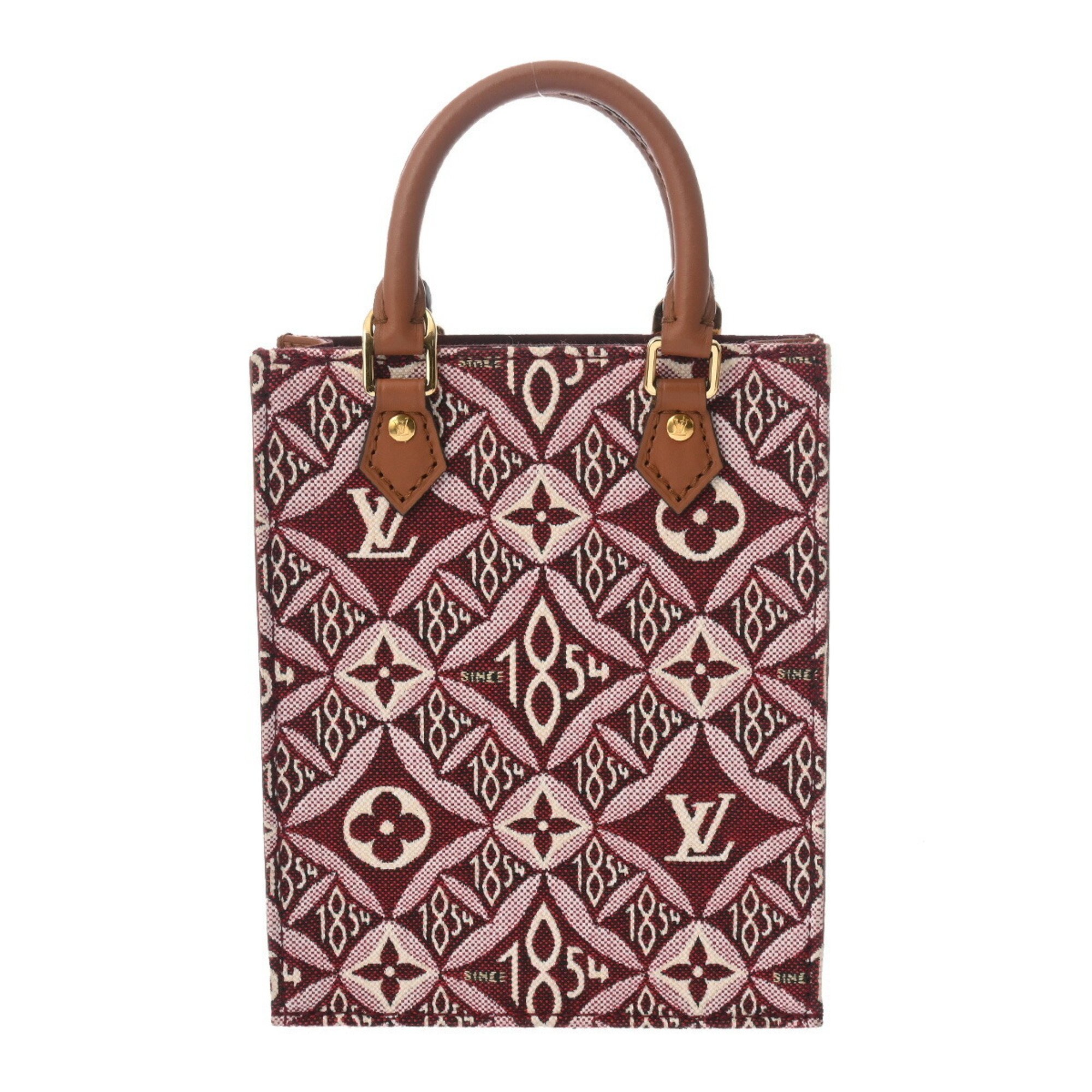 LOUIS VUITTON Louis Vuitton Monogram SINCE 1854 Petite Sac Plat Bag Bordeaux M69846 Women's Jacquard Handbag