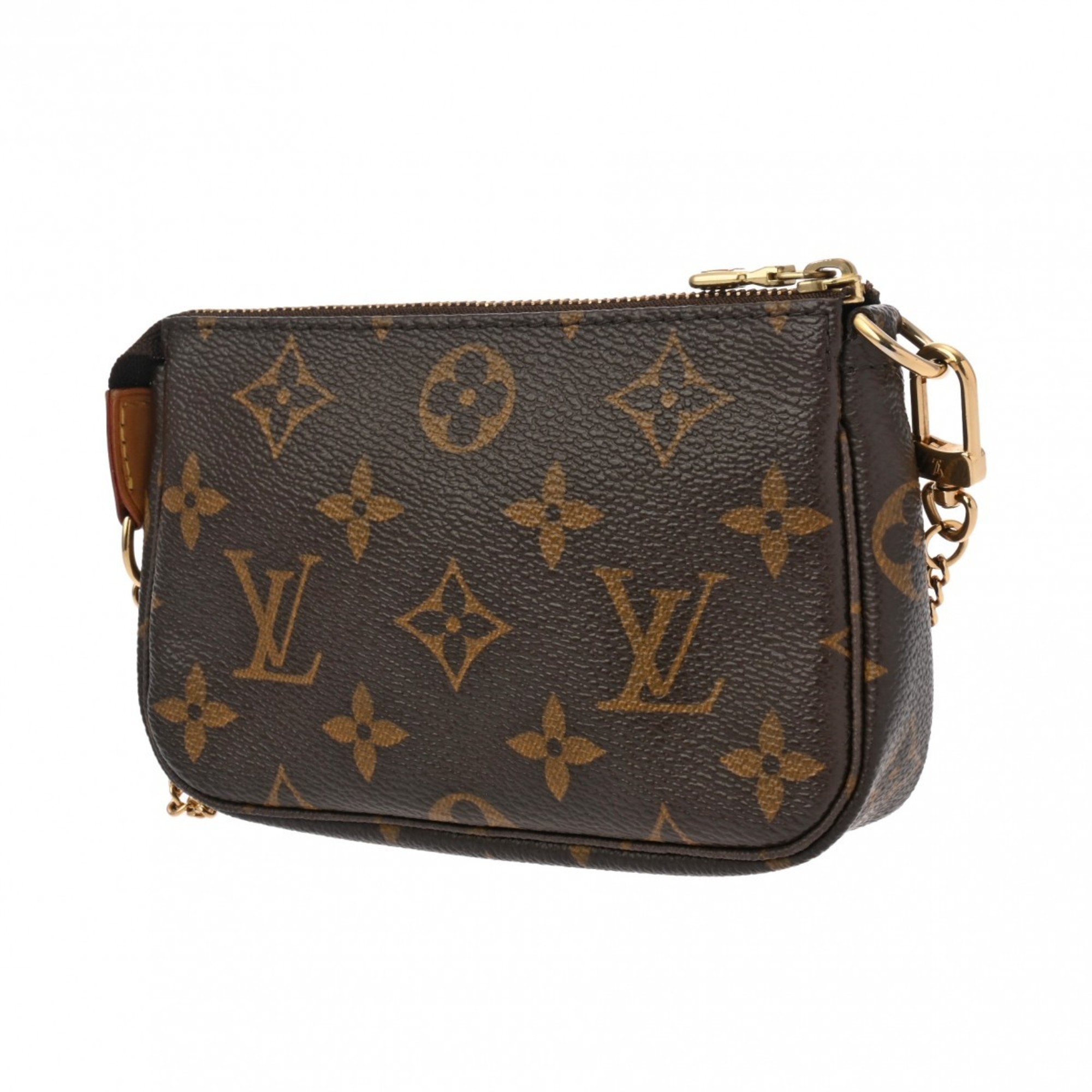 LOUIS VUITTON Louis Vuitton Monogram Pochette Accessoires T&B Brown M60153 Women's Canvas Pouch