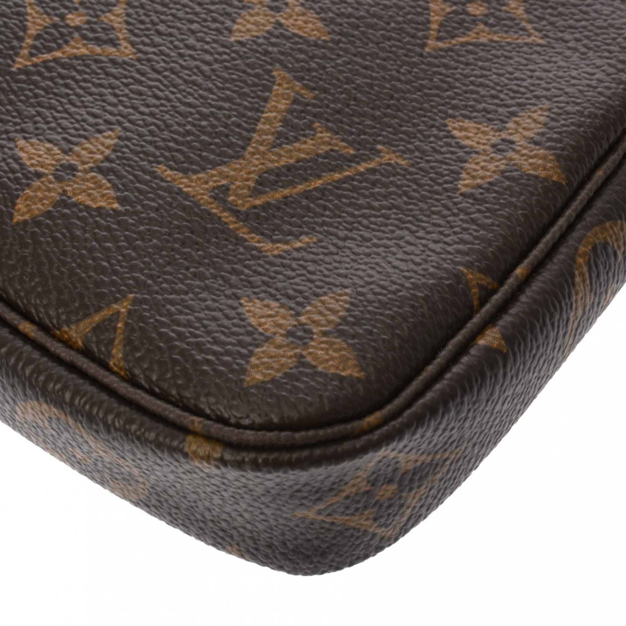 LOUIS VUITTON Louis Vuitton Monogram Pochette Accessoires T&B Brown M60153 Women's Canvas Pouch