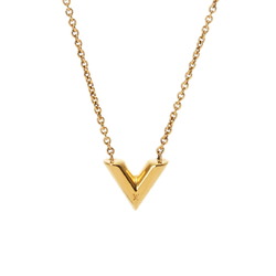 LOUIS VUITTON Essential V M61083 Women's GP Necklace