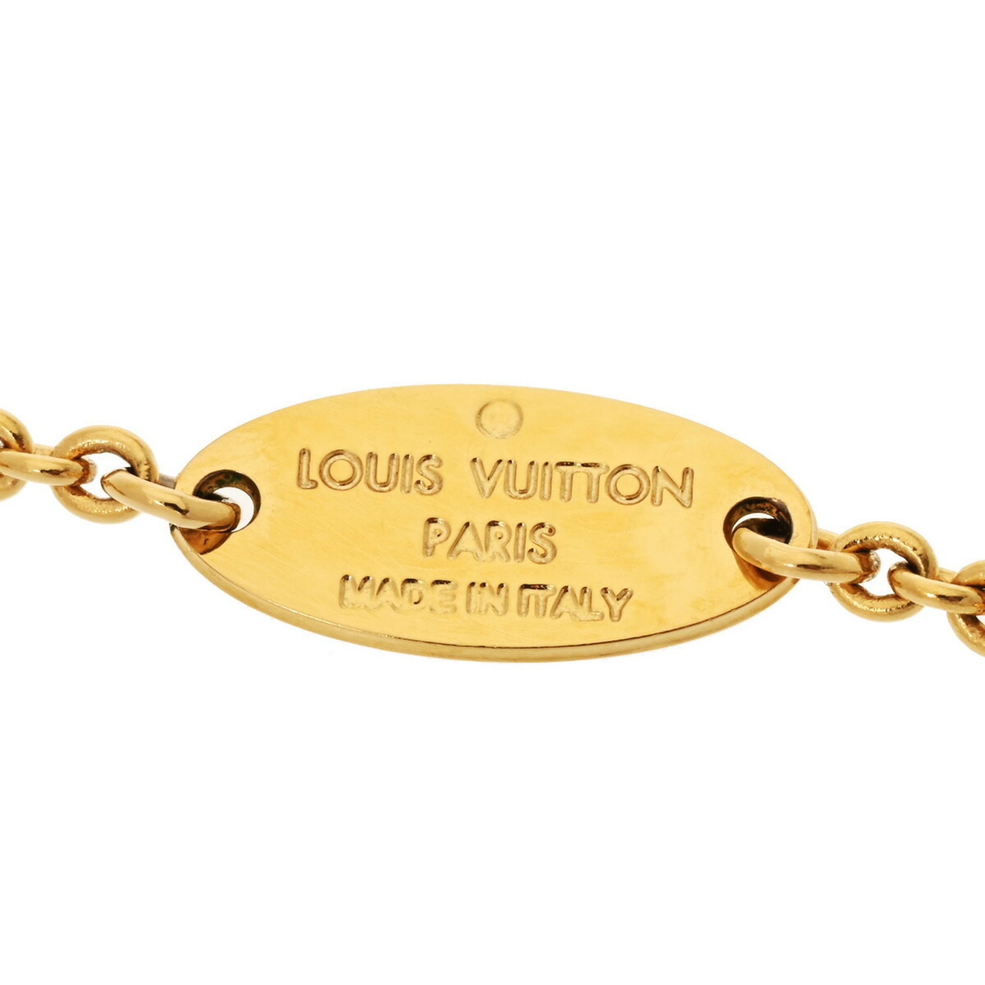 LOUIS VUITTON Essential V M61083 Women's GP Necklace