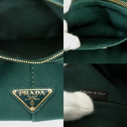 Prada CANAPA BN2642 Canvas Green Tote Bag 0171PRADA