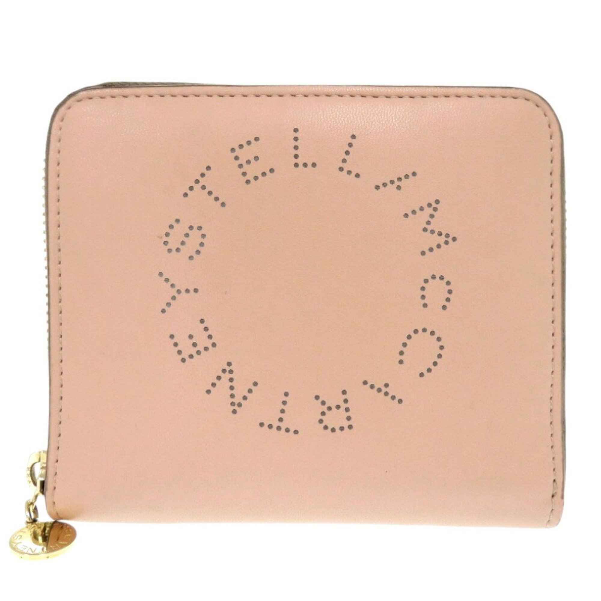 Stella McCartney Leather Pink Bi-fold Wallet 0091Stella