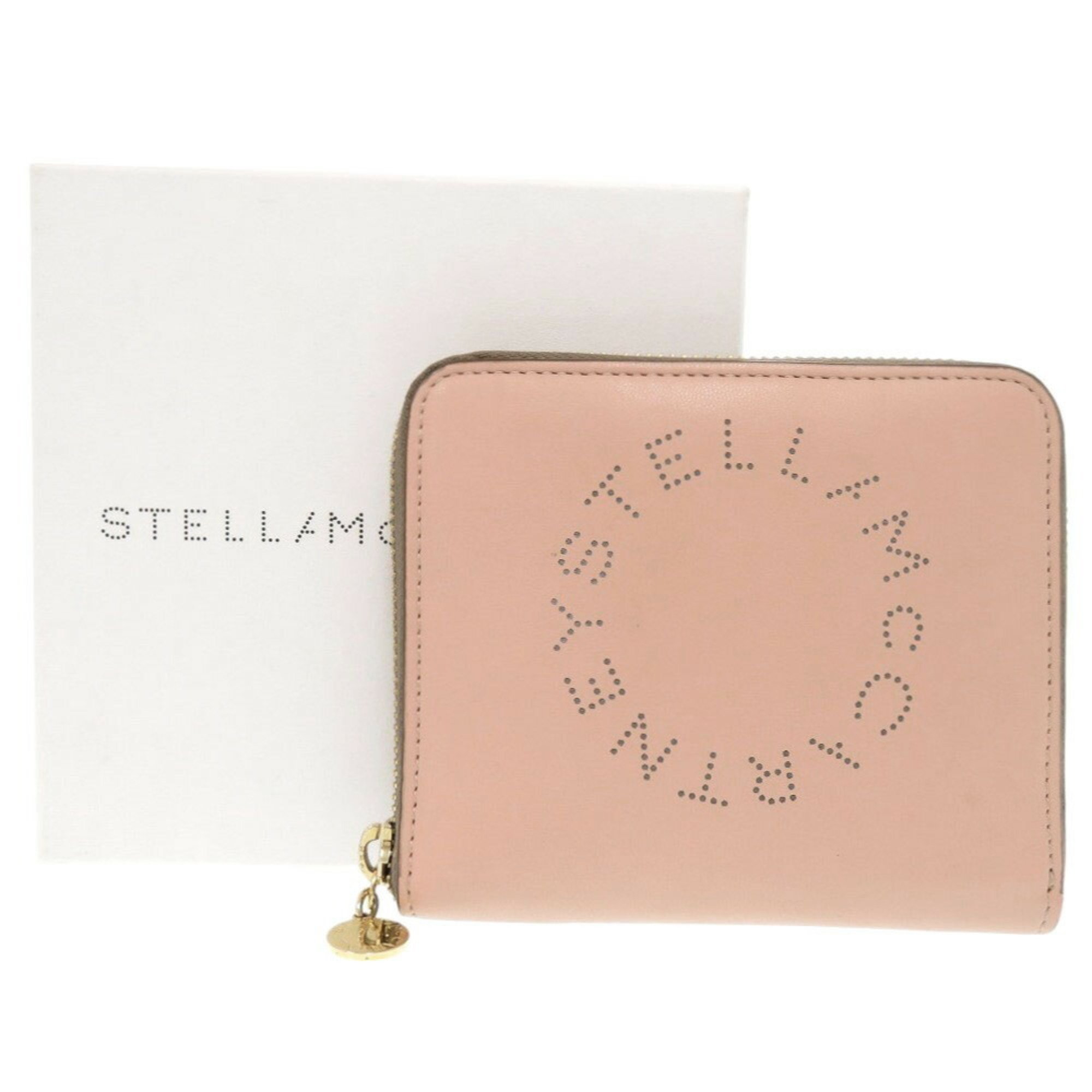 Stella McCartney Leather Pink Bi-fold Wallet 0091Stella