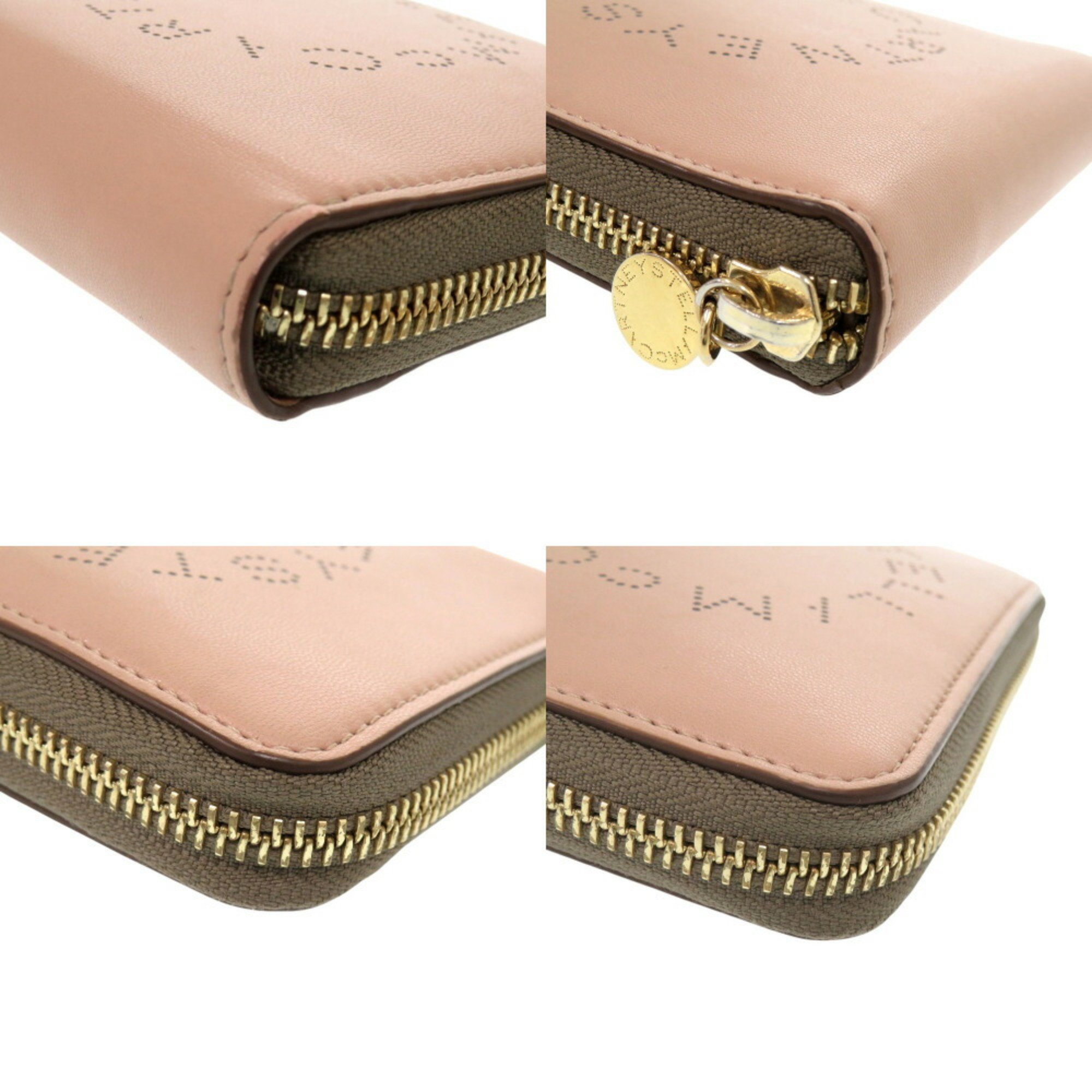 Stella McCartney Leather Pink Bi-fold Wallet 0091Stella