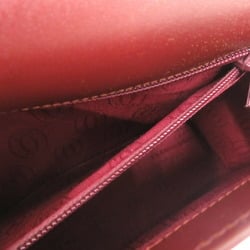 Cartier Must Line Leather Bordeaux Handbag Red 1795CARTIER