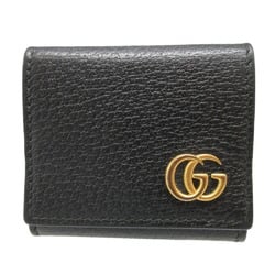 Gucci GG Marmont 473959 Leather Black Coin Case 0862GUCCI