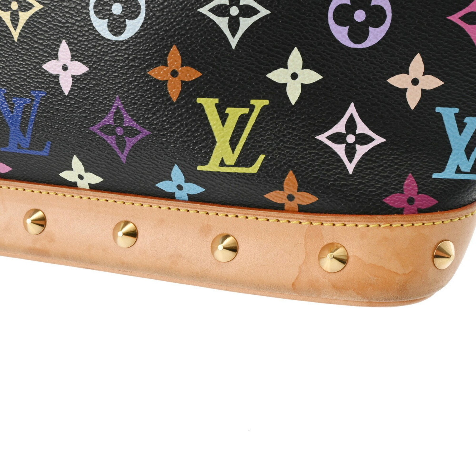 LOUIS VUITTON Louis Vuitton Multicolor Alma Noir M92646 Women's Monogram Handbag