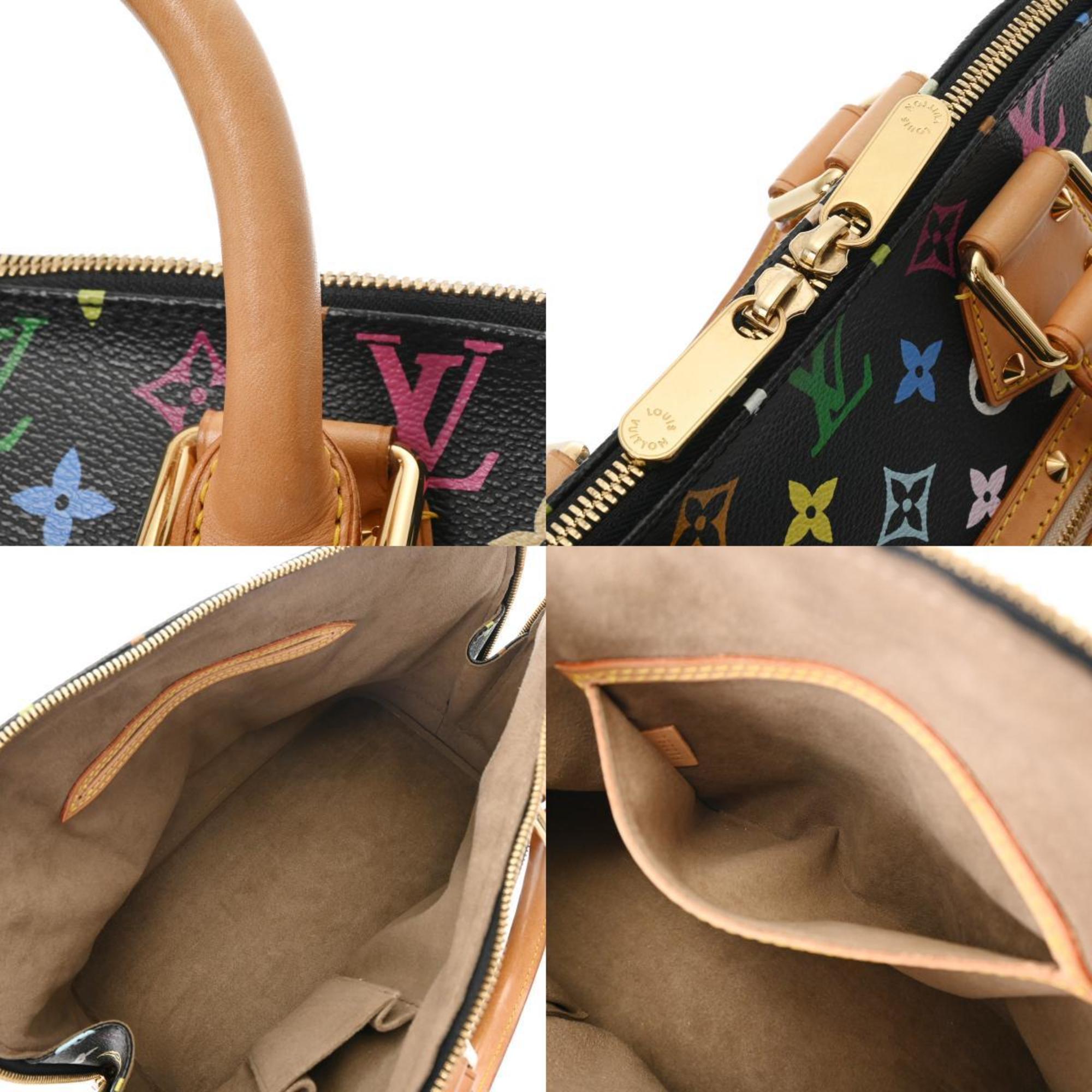 LOUIS VUITTON Louis Vuitton Multicolor Alma Noir M92646 Women's Monogram Handbag