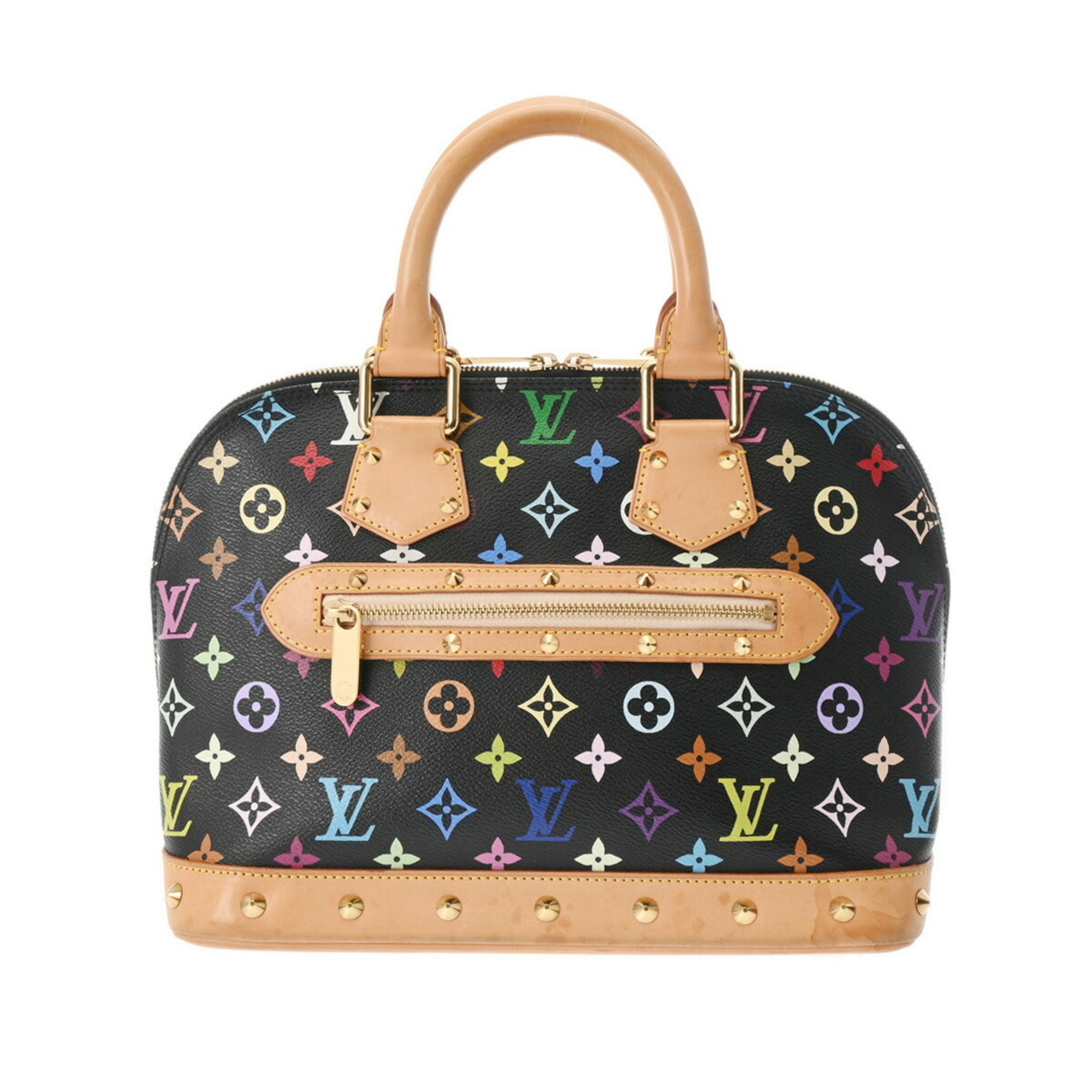 LOUIS VUITTON Louis Vuitton Multicolor Alma Noir M92646 Women's Monogram Handbag