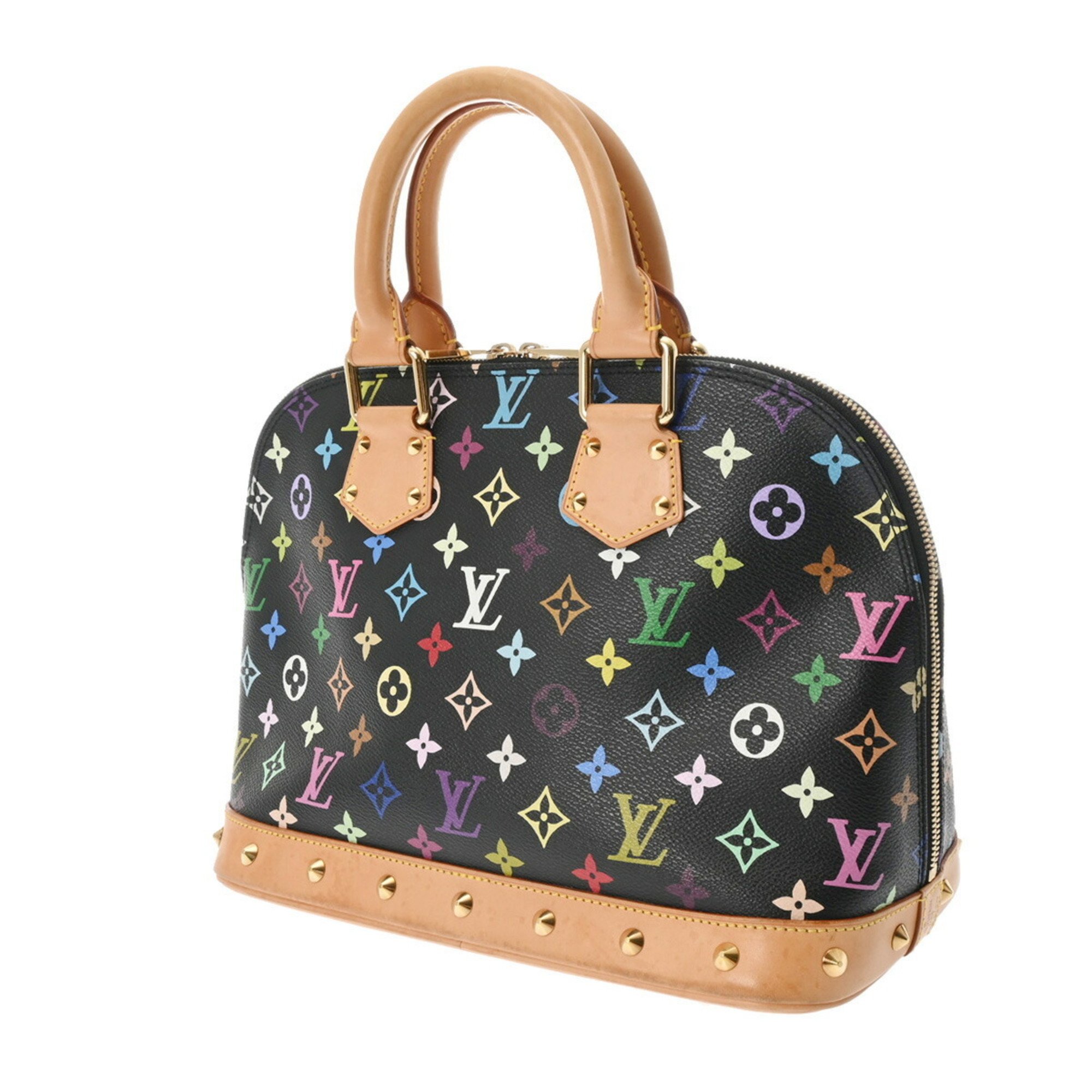 LOUIS VUITTON Louis Vuitton Multicolor Alma Noir M92646 Women's Monogram Handbag