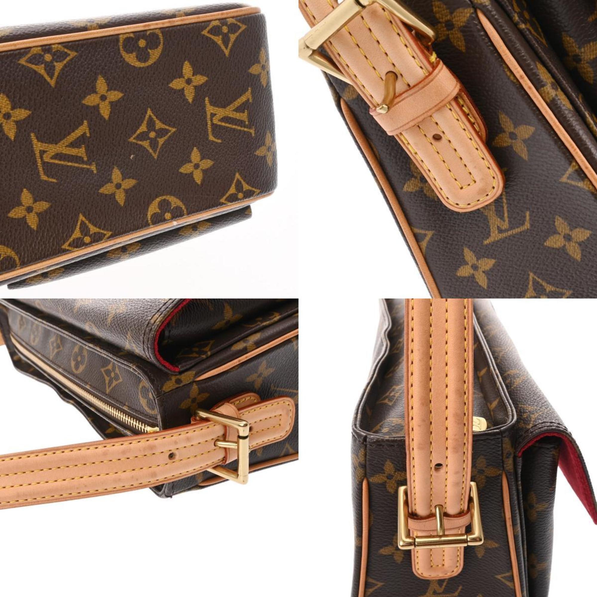 LOUIS VUITTON Louis Vuitton Monogram Vivacite MM Brown M51164 Women's Canvas Shoulder Bag