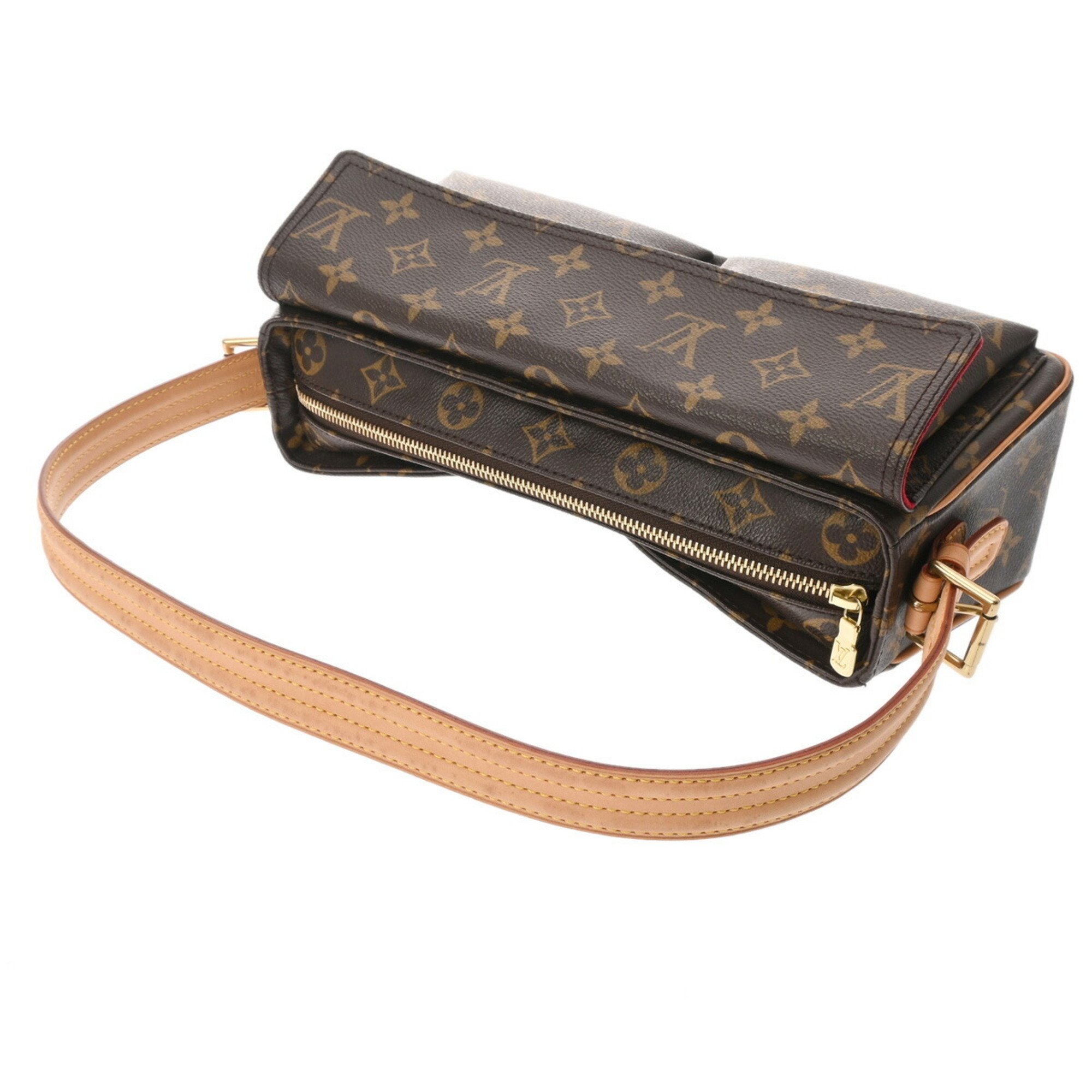 LOUIS VUITTON Louis Vuitton Monogram Vivacite MM Brown M51164 Women's Canvas Shoulder Bag