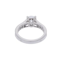 CARTIER 1895 Solitaire Ring 0.90ct #47 G-VVS1 Size 7 Women's Pt950 Platinum